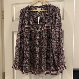 NWT! LOFT sheer blouse